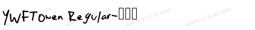 YWFTOwen Regular字体转换